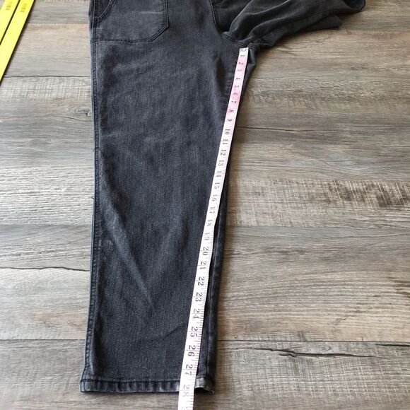 No Boundaries Womens Denim Stretch Charcoal Black Overalls Size XXXL / 3XG (21) - Picture 10 of 13